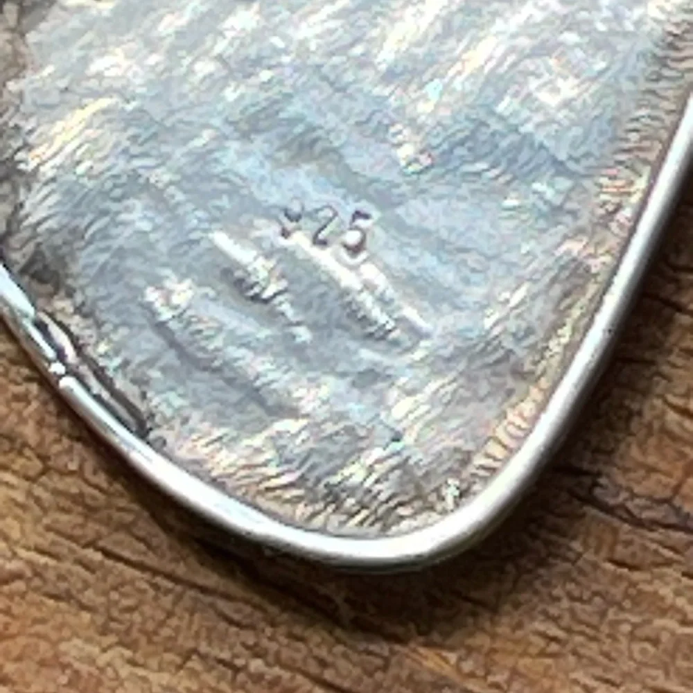 Vintage 925 sterling silver earrings dangle - Picture 4 of 7